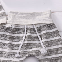 Load image into Gallery viewer, Gray cotton Newborn Baby Girls Clothes