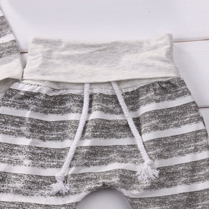 Gray cotton Newborn Baby Girls Clothes