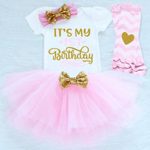 Load image into Gallery viewer, Infant First Birthday Outfits Baby Girl Clothes Sets