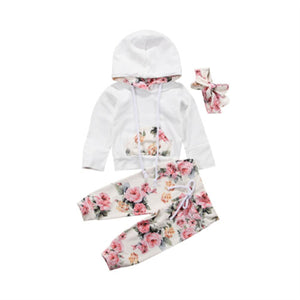 Infant Baby Girls Floral Outfit Clothes